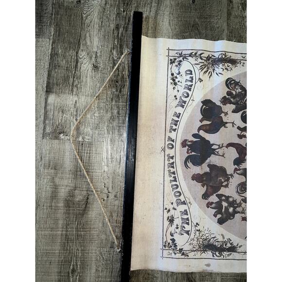 Poultry of the World Art Decor Twine Hanger 33x46 - Picture 6 of 6